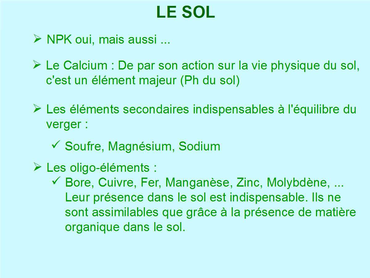 Diapo 3, le sol